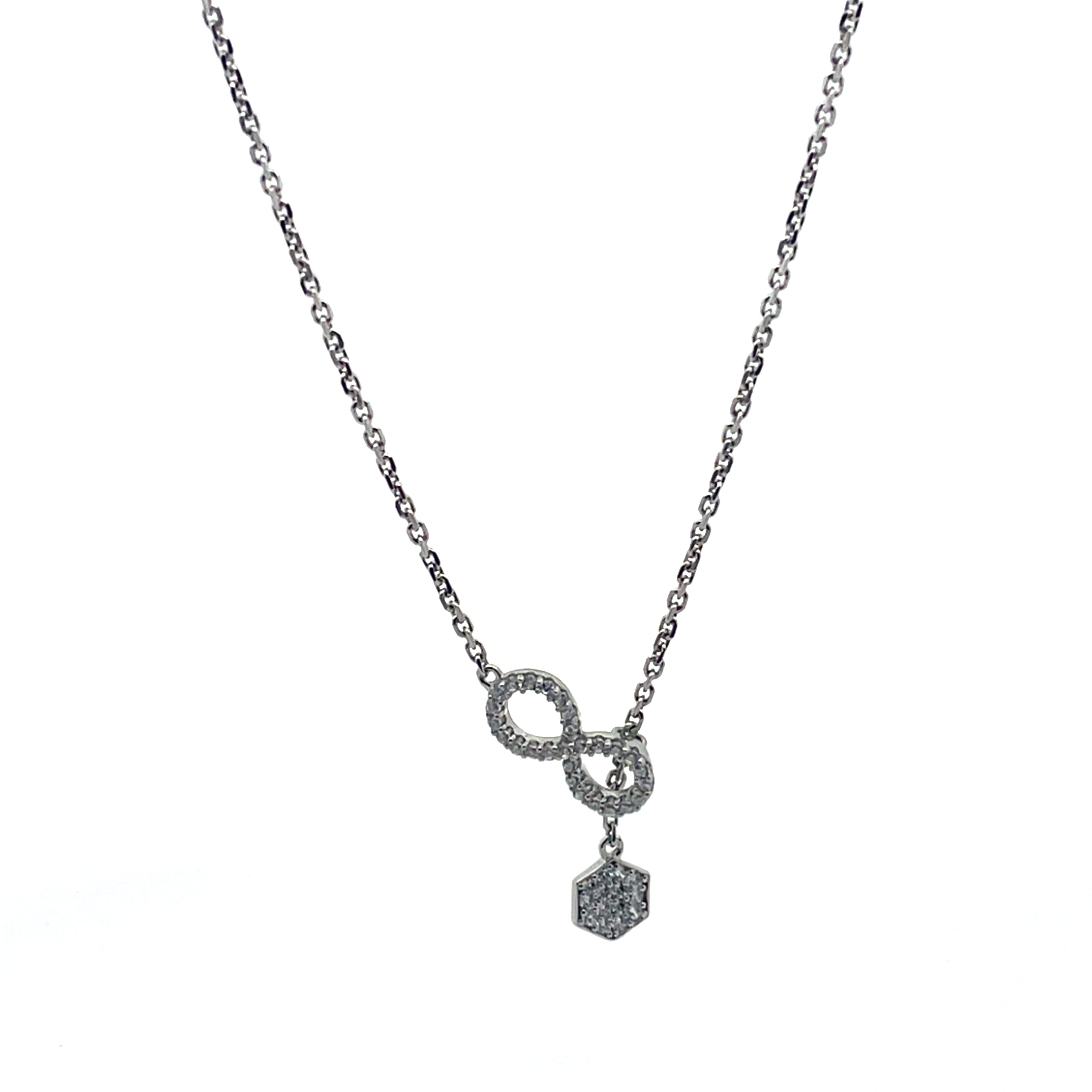 Charming Pixel Heart Pendant Necklace for Women