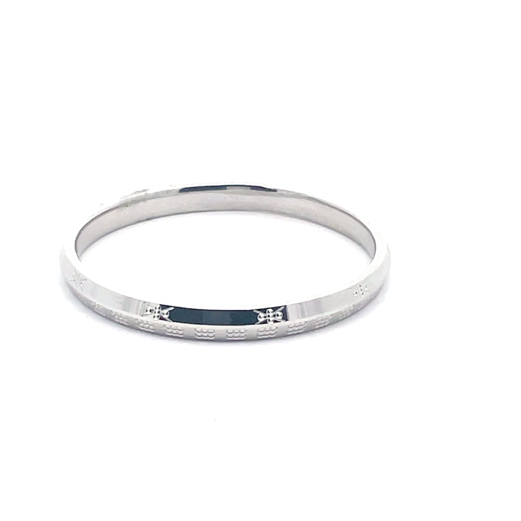 Silver Kids Bangle Bracelet