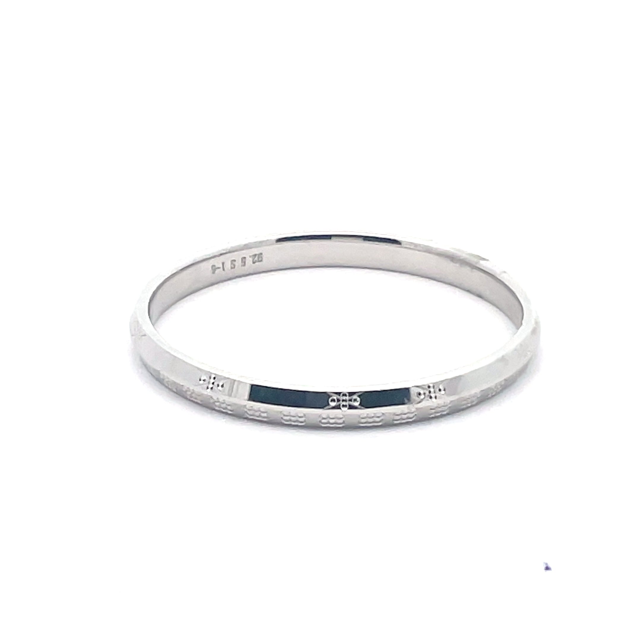 Silver Kids Bangle Bracelet