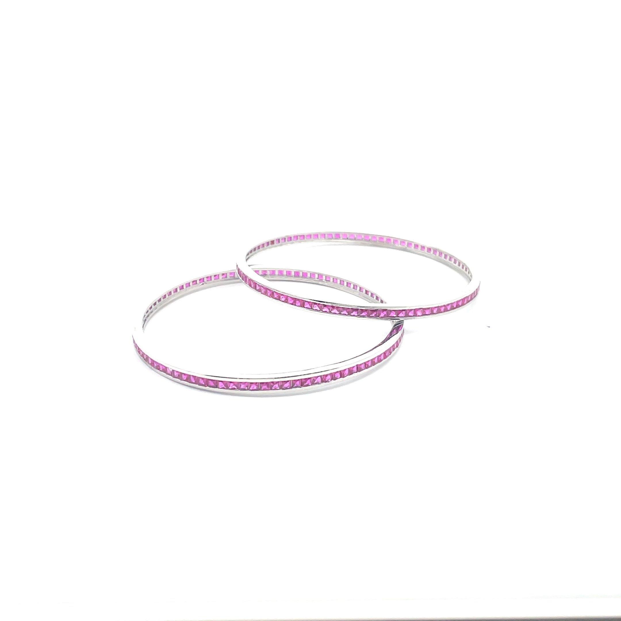 Elegant Pink Bangles Set