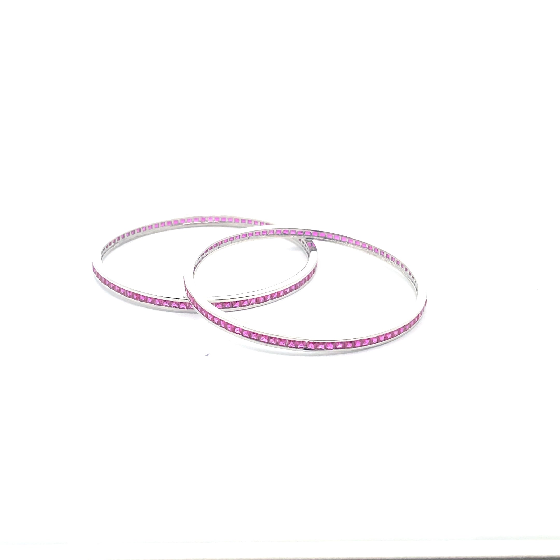 Elegant Pink Bangles Set