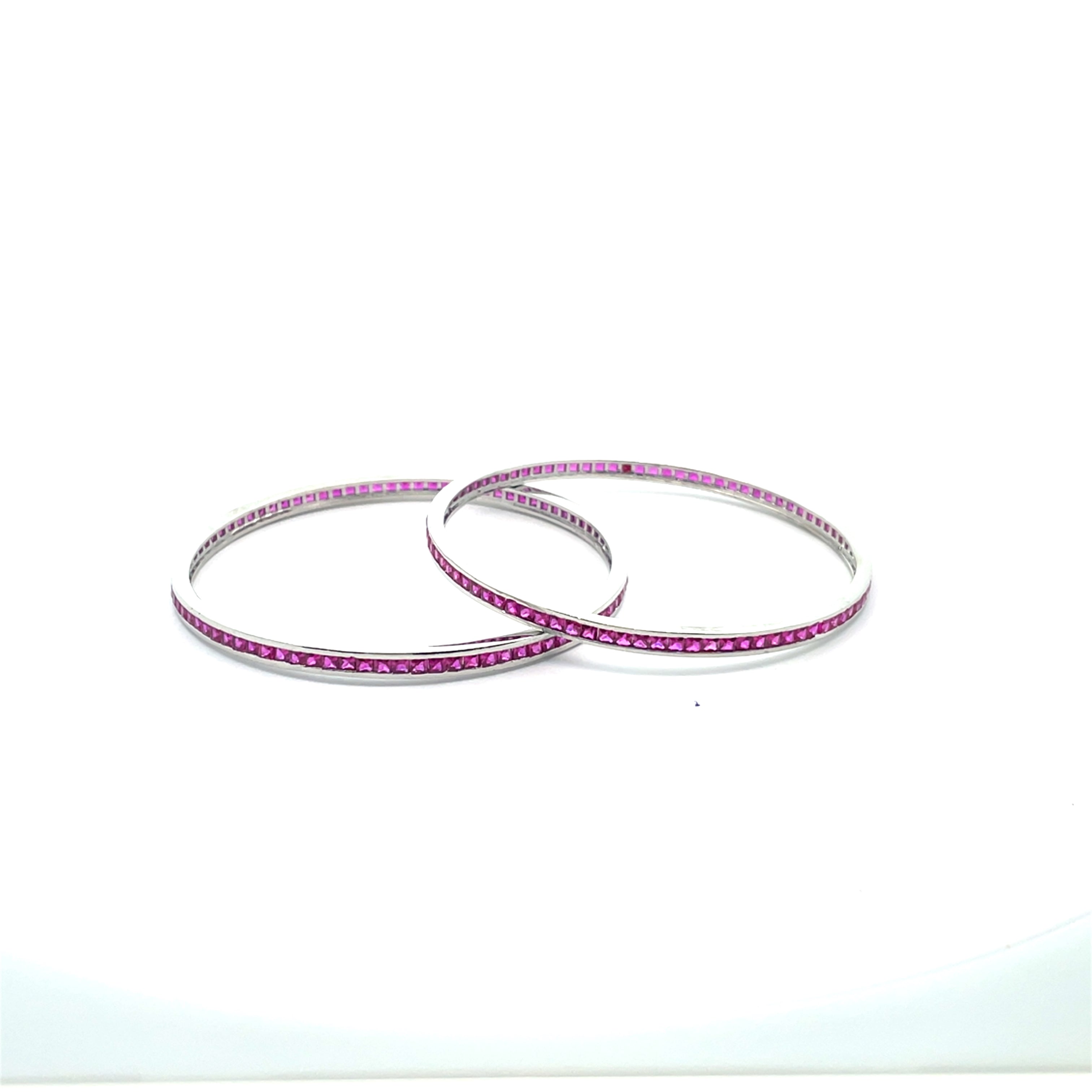 Elegant Pink Bangles Set