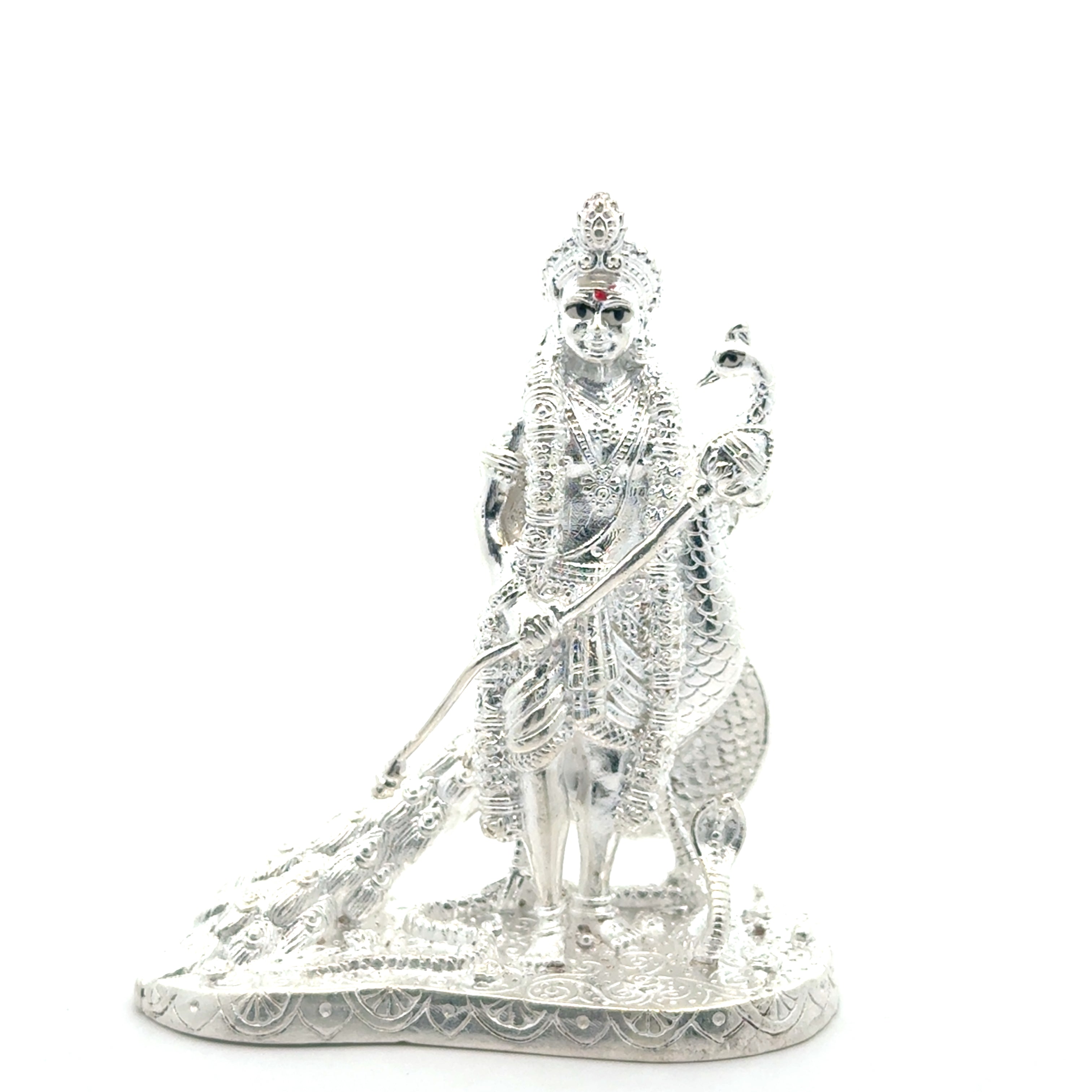 Murugan Silver Statue of a Deity