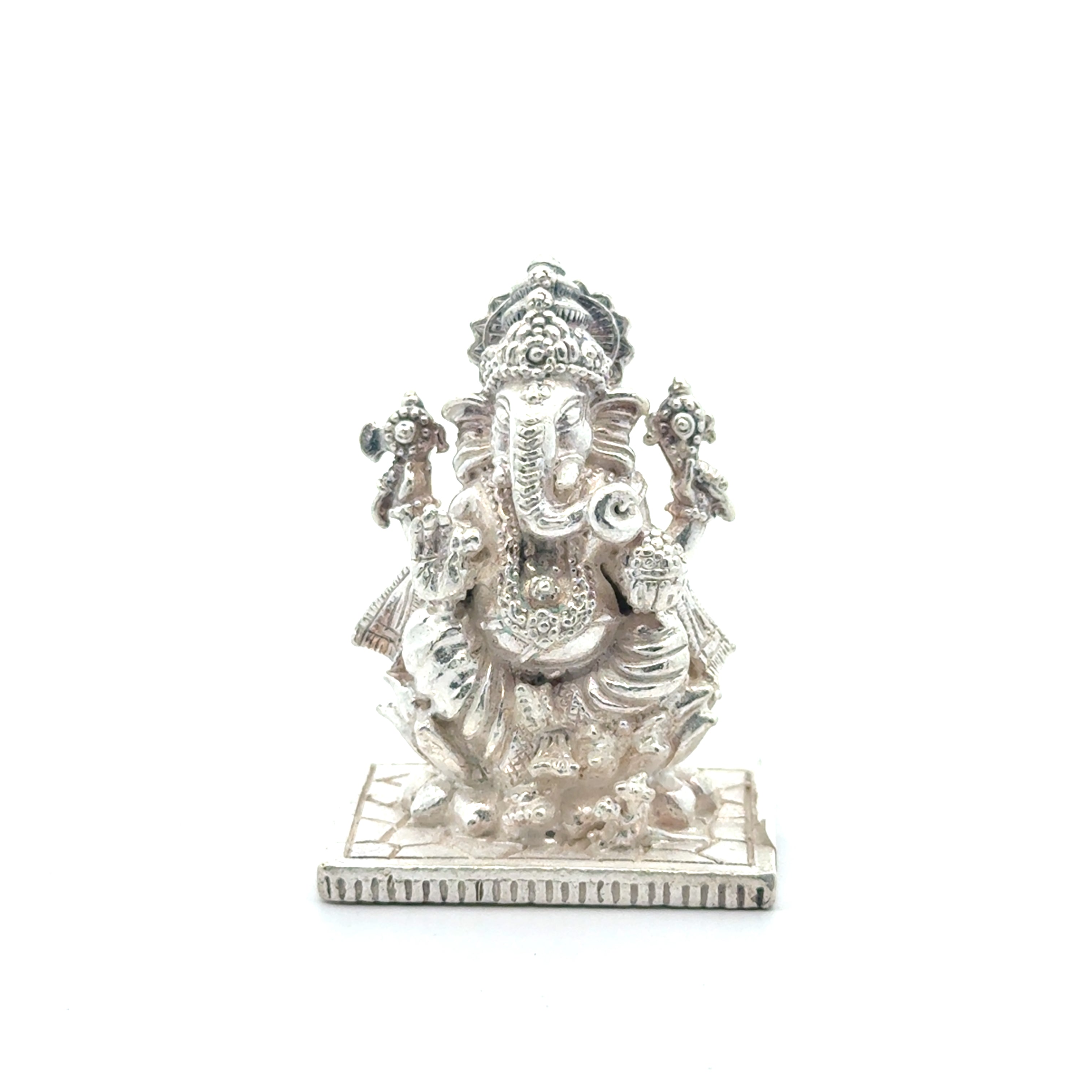 Beautiful Silver Ganesh Idol