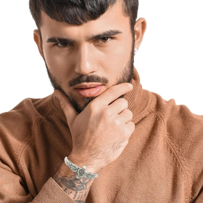 Elegant 925 Gents Silver Kada