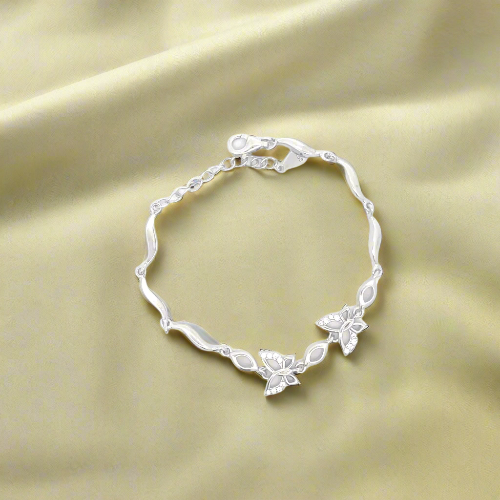 Silver Butterfly Women Bracelet