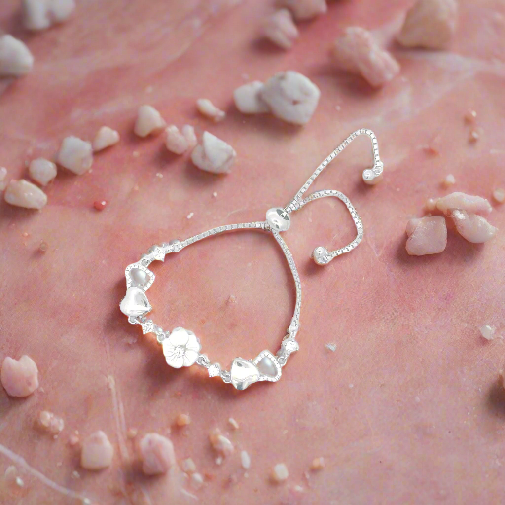 Floral Charm Bracelet