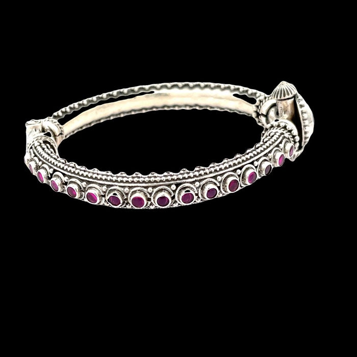 Elegant 92.5 Silver and Ruby Kada