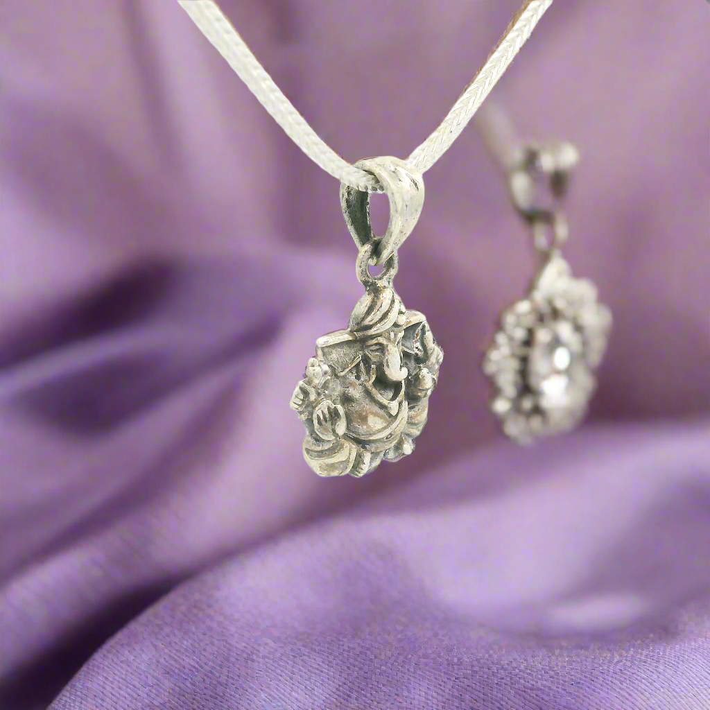 Silver Ganesh Pendant