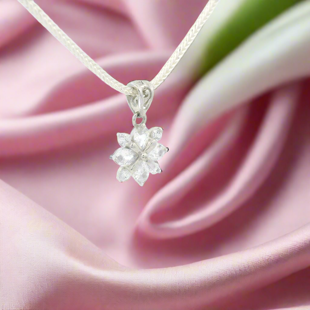 925 Silver Snowflake Pendant