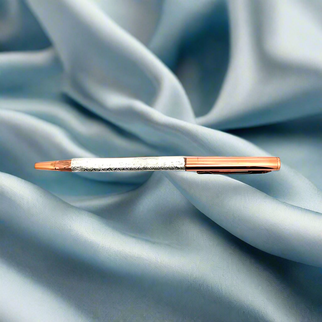 Elegant Rose Gold Silver plated Pen