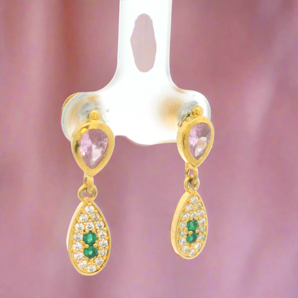 Gold Plated Drop Earrings