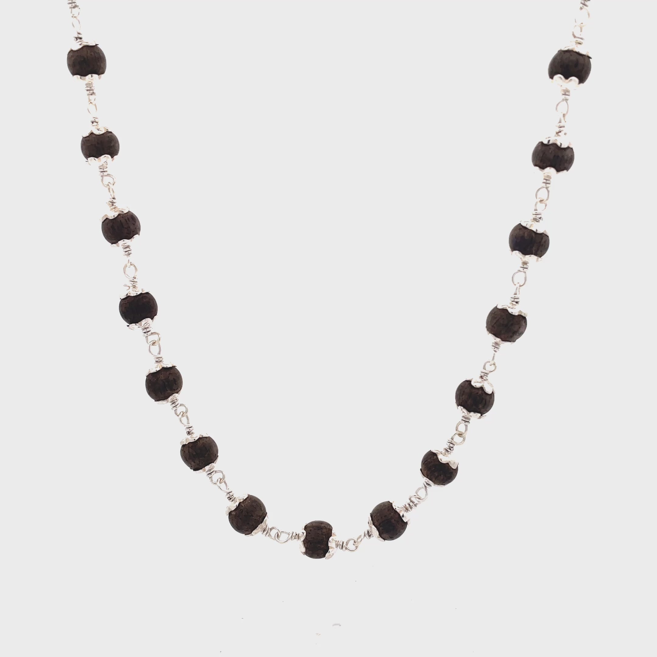 Elegant Black and Silver Malai