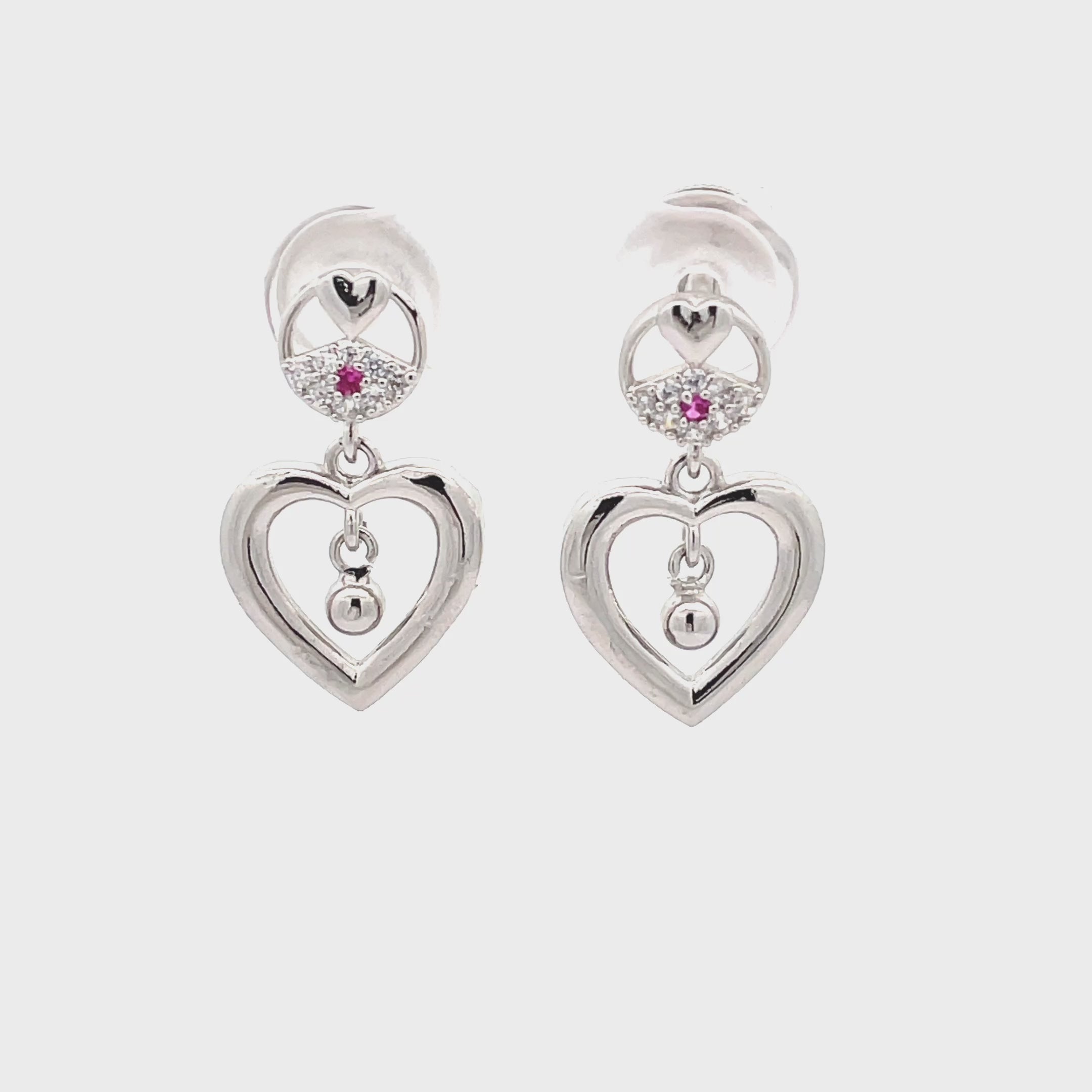Elegant Heart-Shaped Earrings