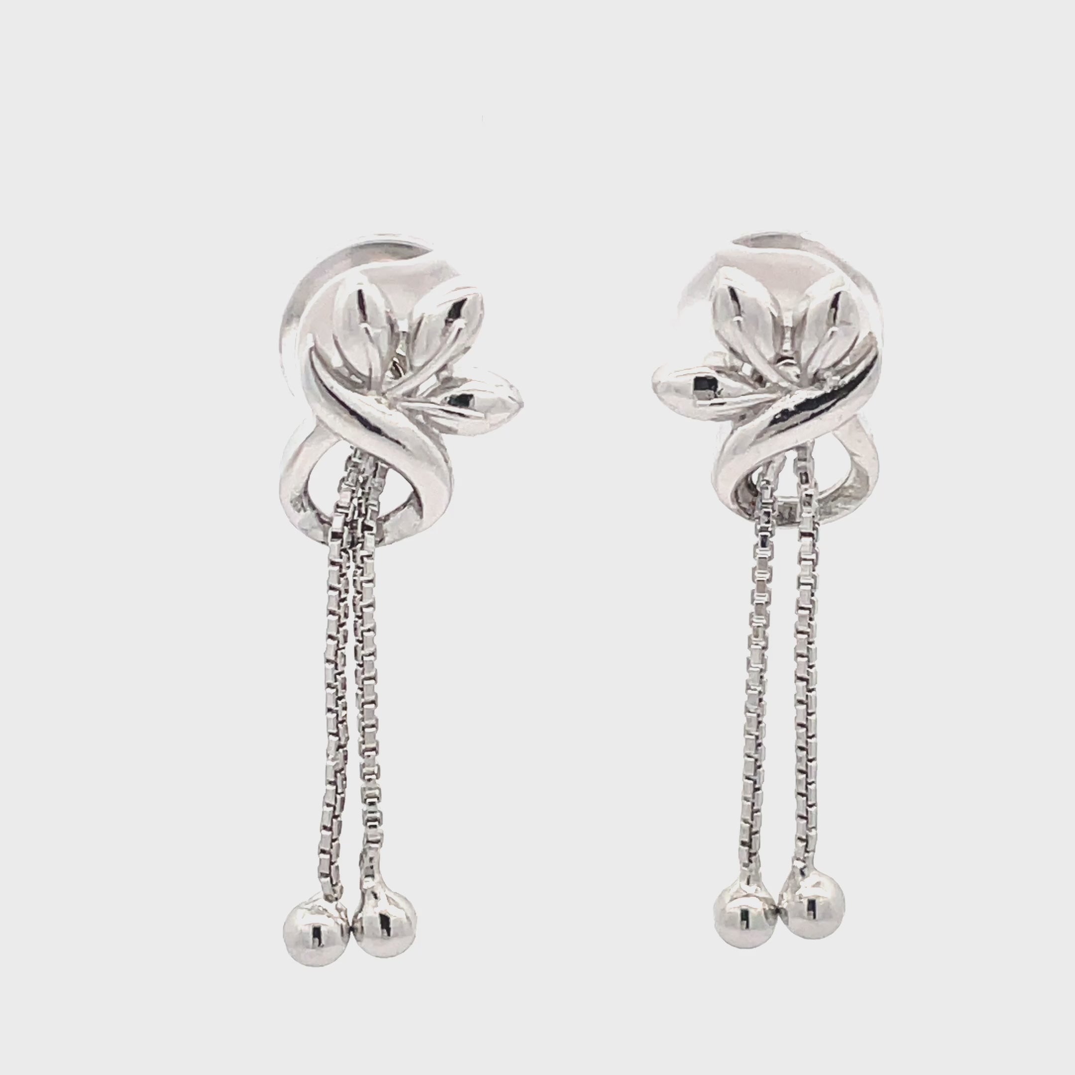 Elegant Silver Drop Earrings