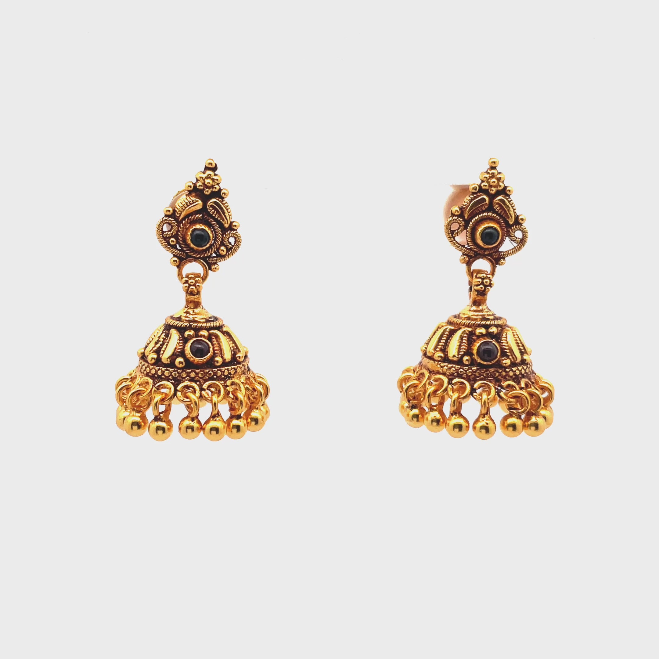 Elegant Traditional Gold Earrings