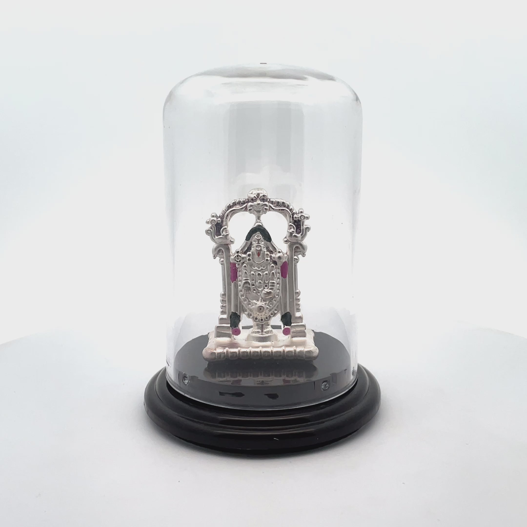 Elegant Ganesh Decorative Piece Under Glass