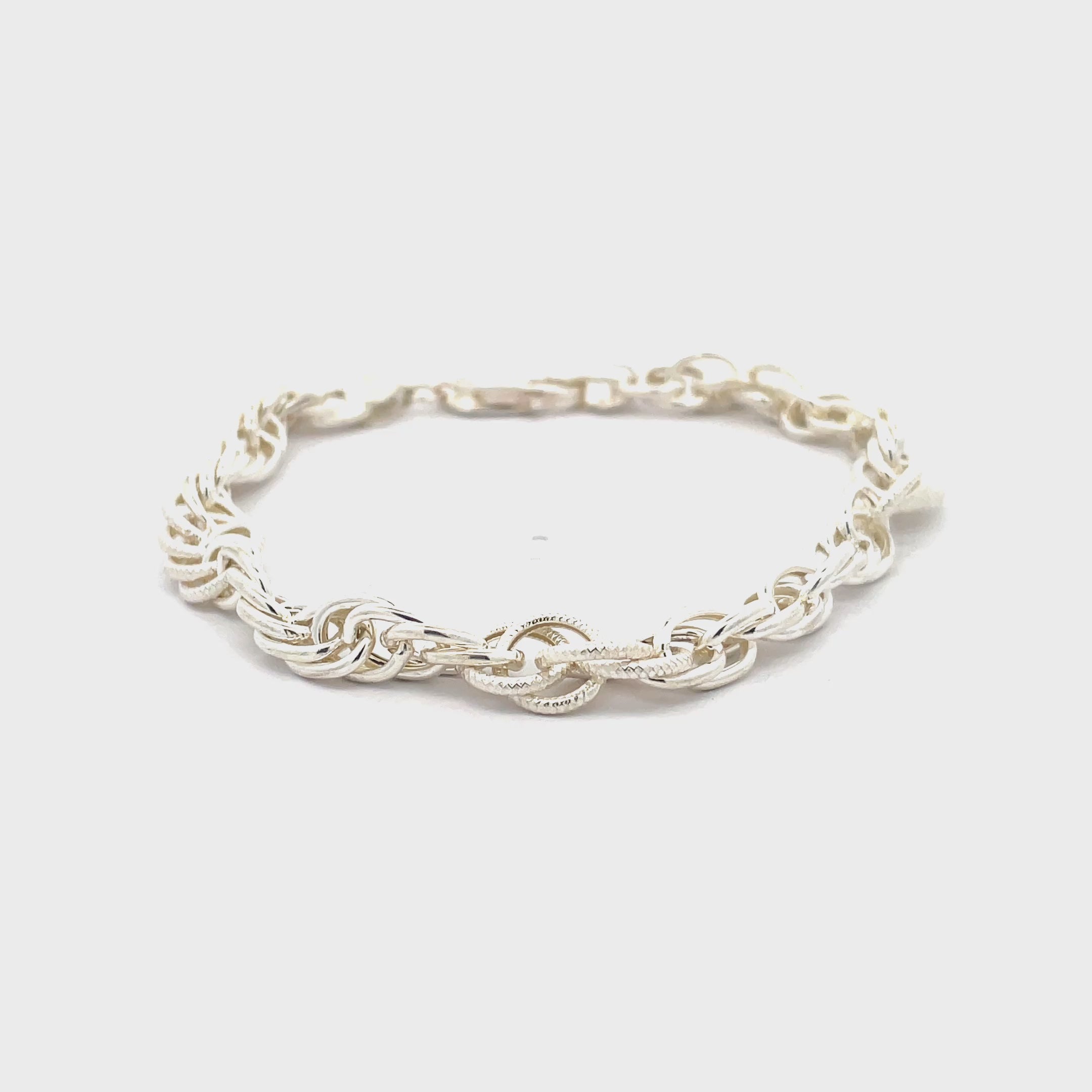 Elegant Silver Chain Bracelet