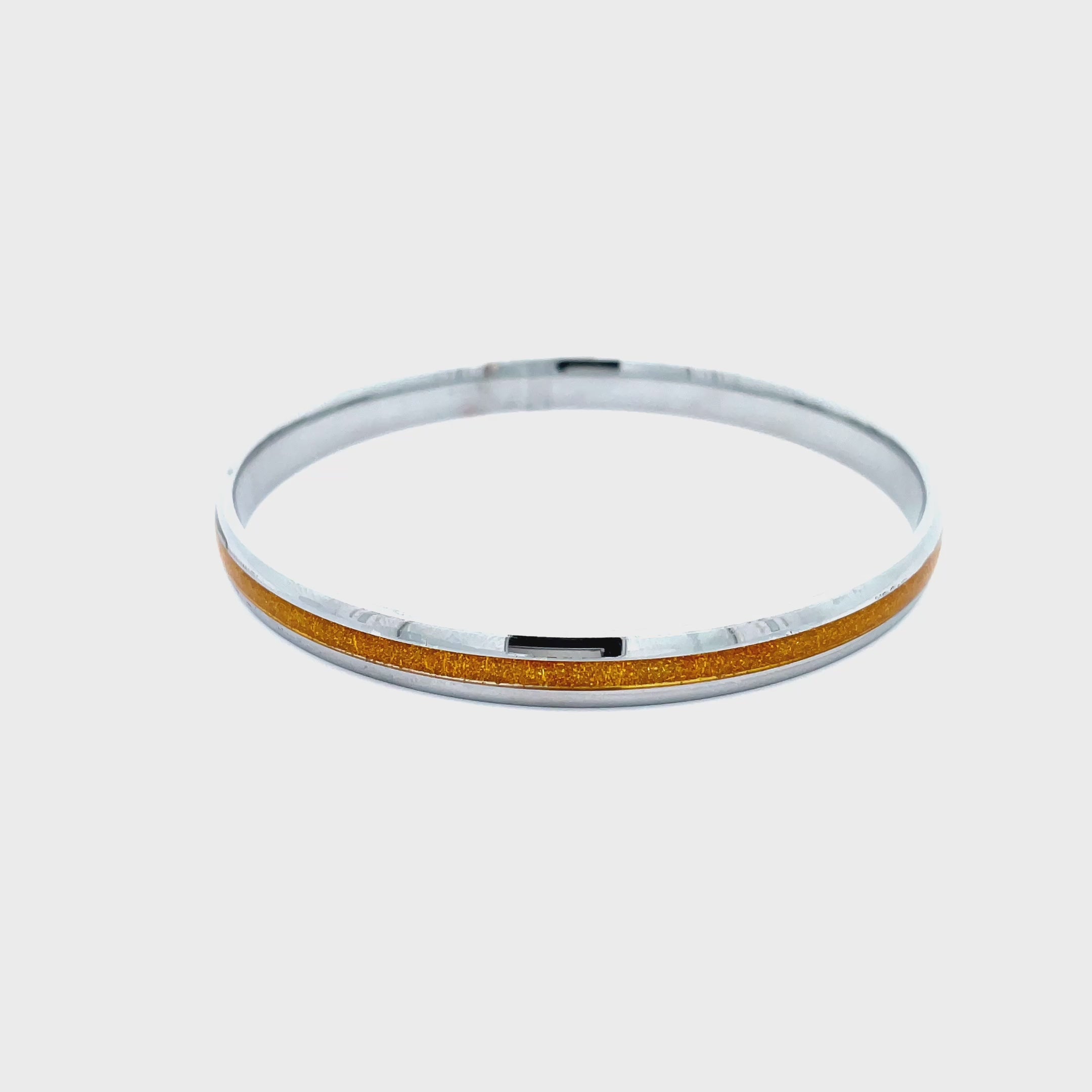 Elegant Silver and Gold Bangles