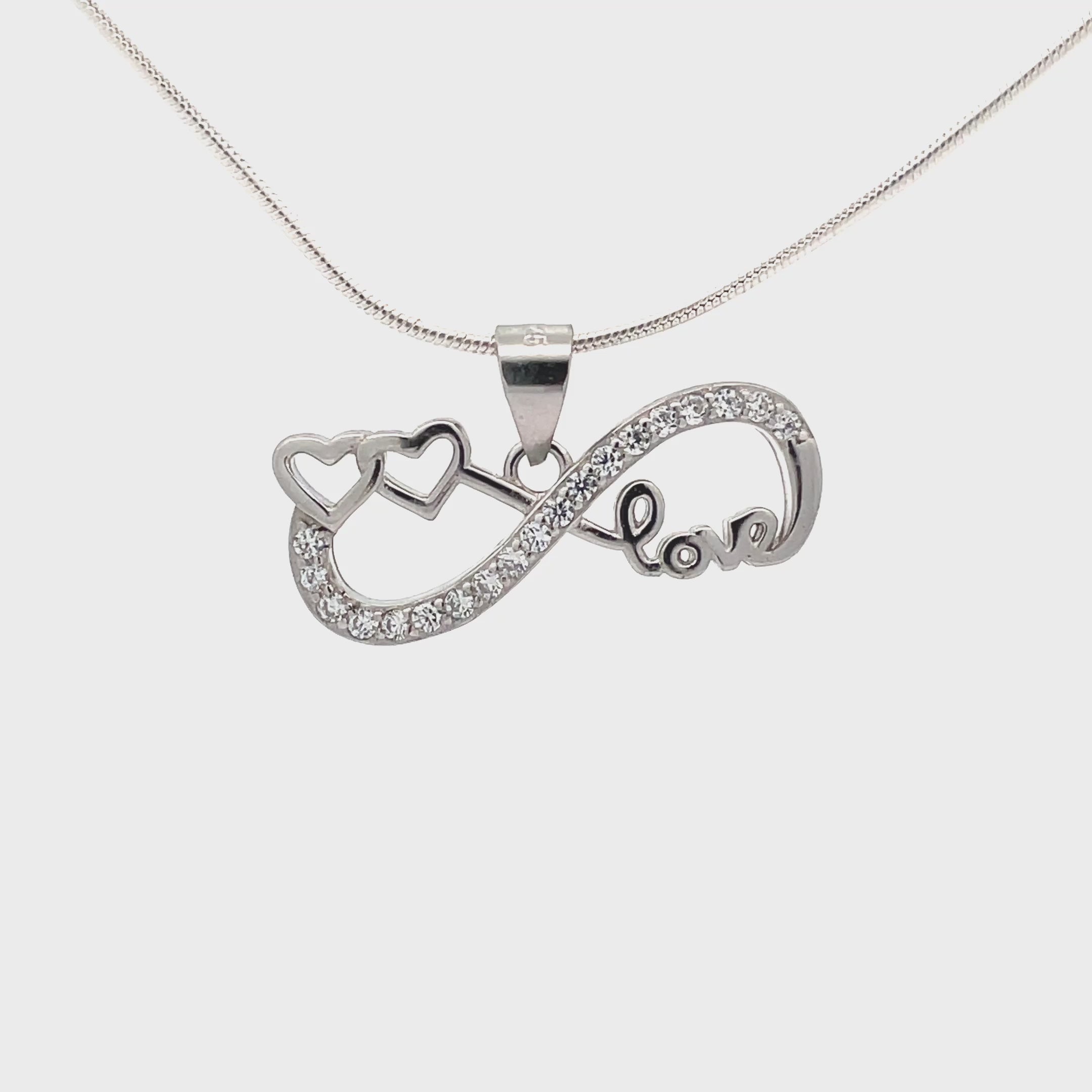 Elegant Infinity Love Pendant