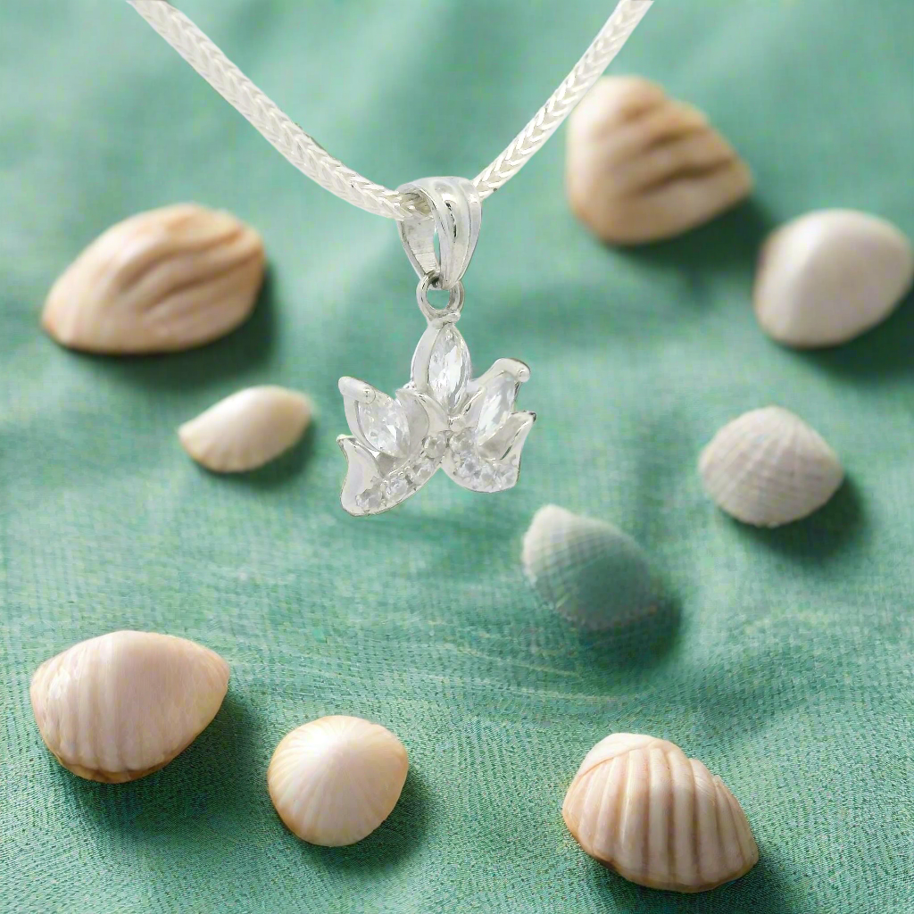 925 Silver Flower Pendant
