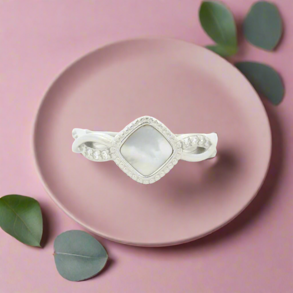 925 Silver Ring with Gemstone