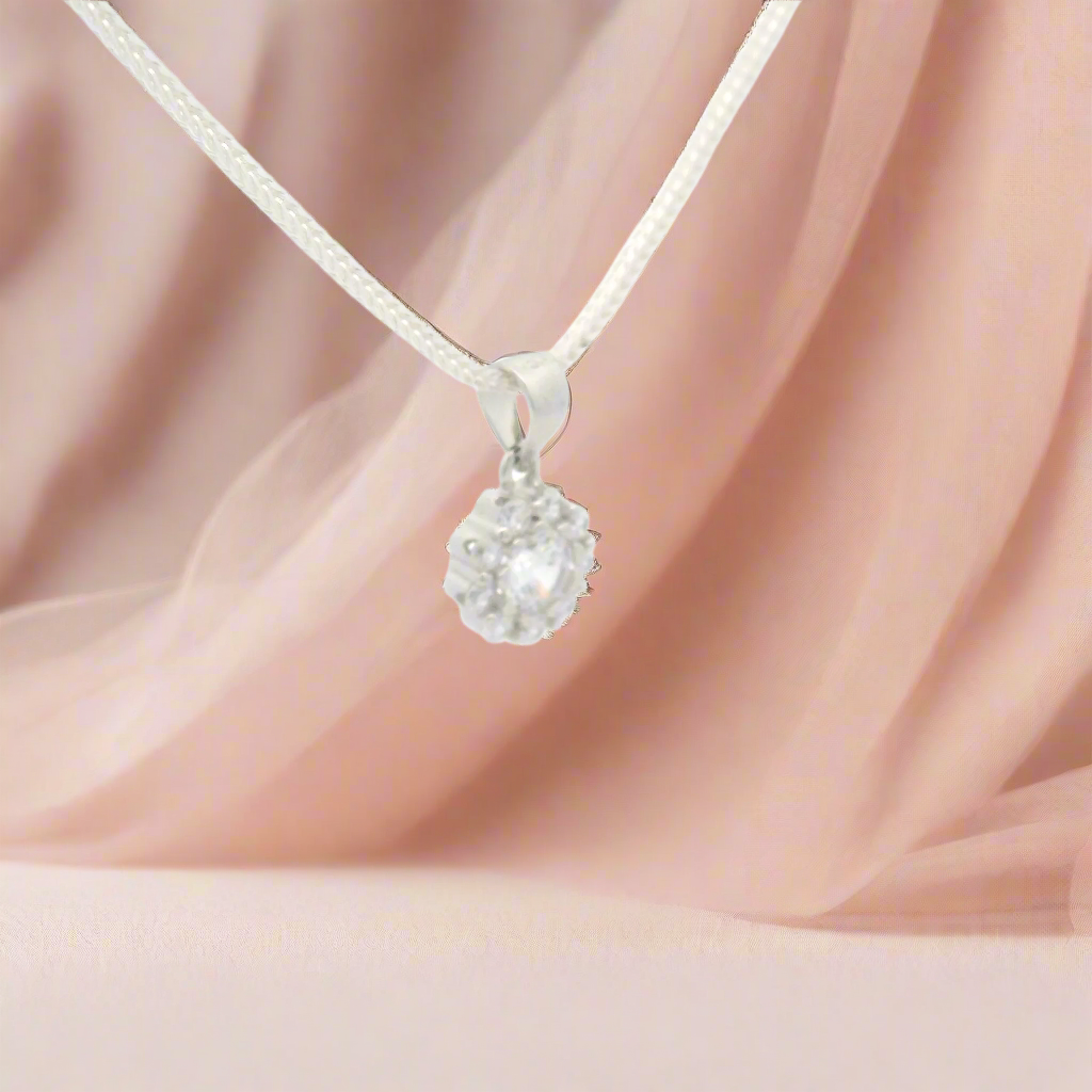 Silver Pendant with Office Wear