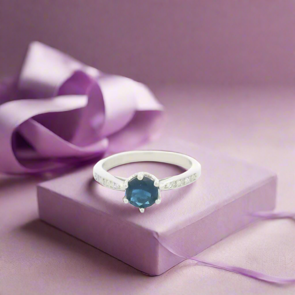 Trending Blue Sapphire Ring for Girls