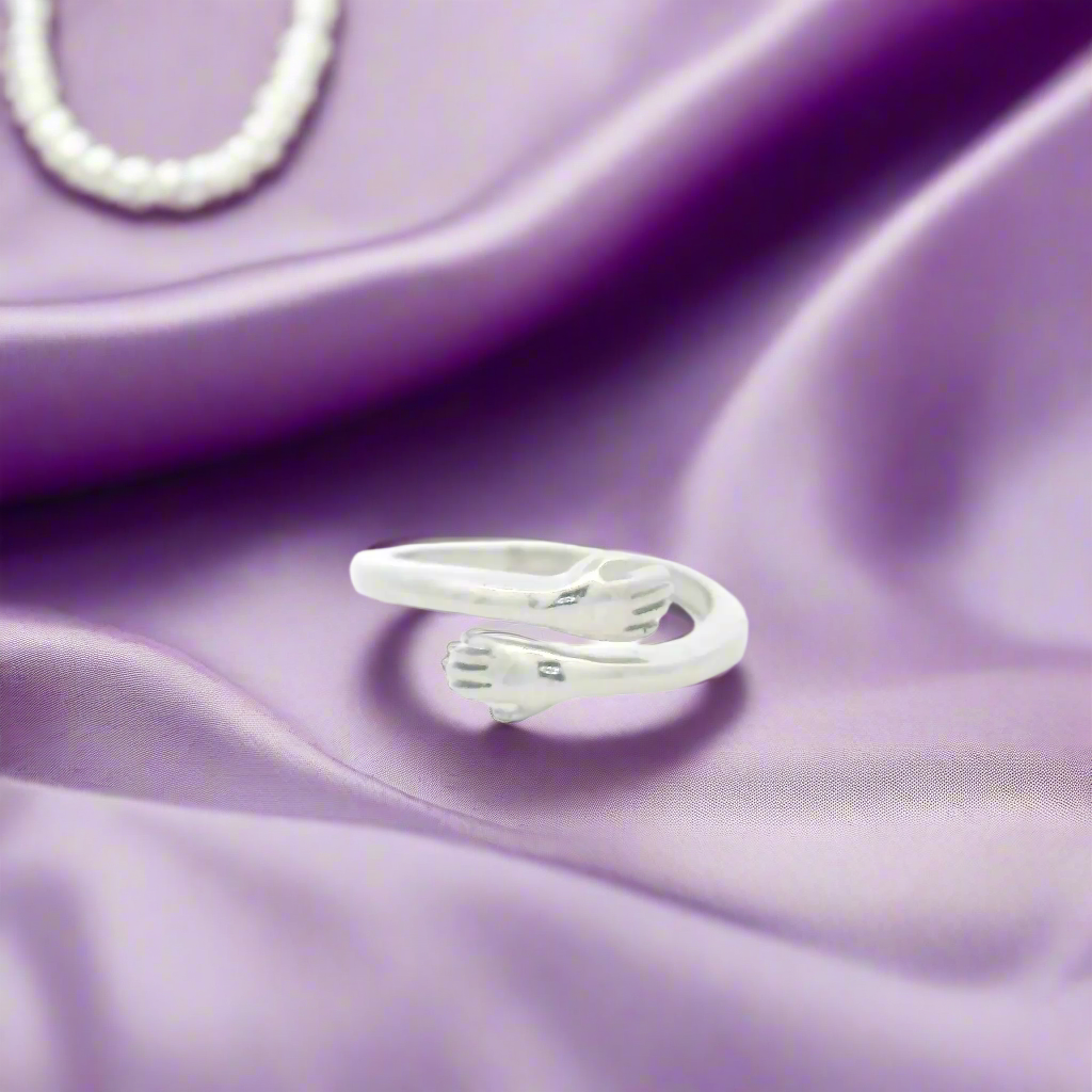 Silver Best Gift Hand Ladies Ring