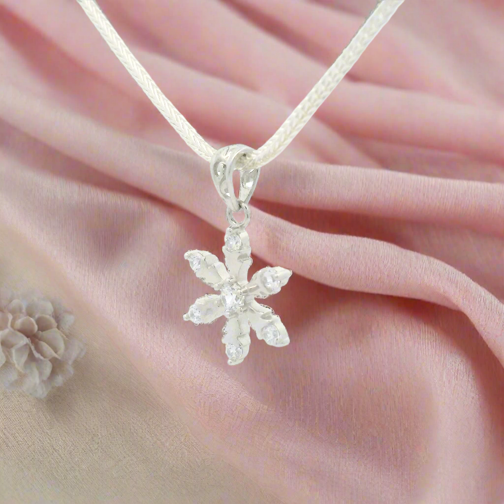 Silver Snowflake Pendant