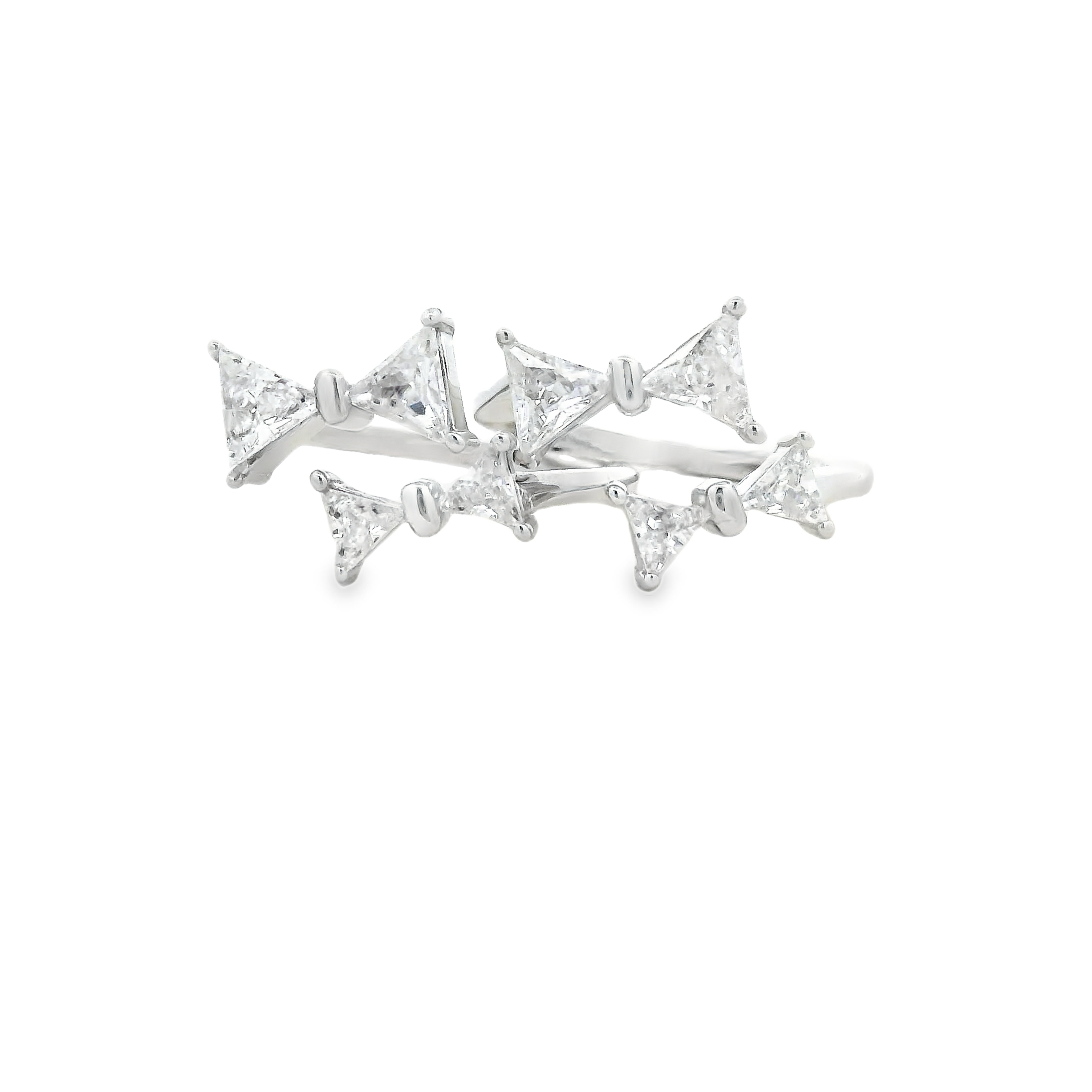 Elegant Triangular Silver Toe Ring